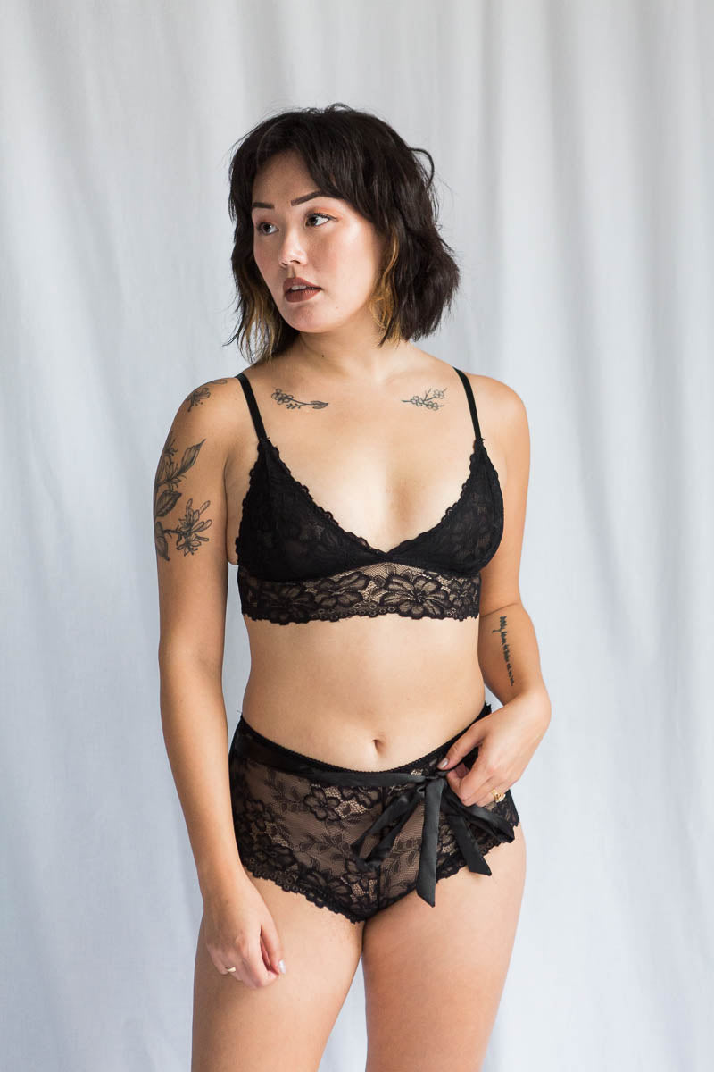 Elle Lingerie Set in Onyx