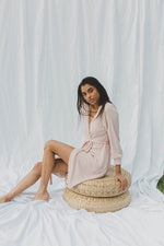 Waffle Knit Myra Robe in Nectar