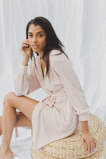 Waffle Knit Myra Robe in Nectar