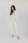 Lou Jumpsuit in Ivory